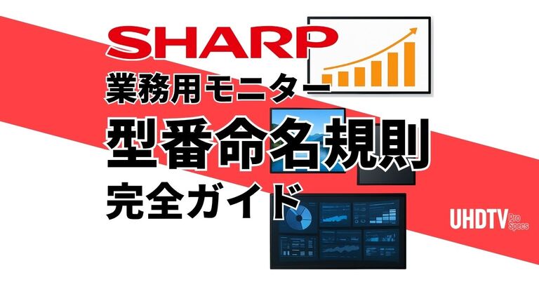 SHARP name rule - 【完全解説】SHARPデジタルサイネージ・業務用ディスプレイの型番命名規則を徹底分析 - UHDTV ProSpecs